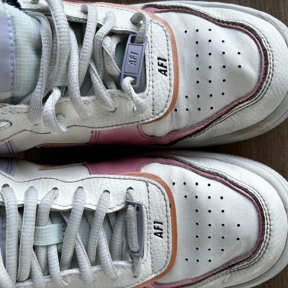 Size 8- Nike Air Force 1 Shadow Orange Chalk Pink Glaze W - Picture 11 of 14